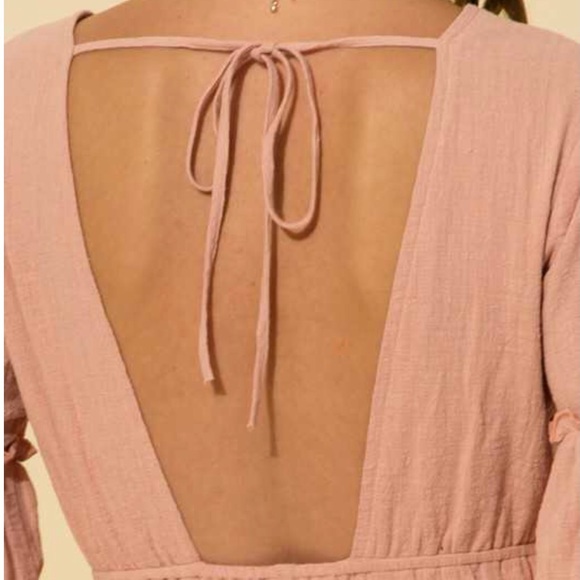 RESTOCKED NWT! BoHo V-Neck Dress With Open Back! - Picture 5 of 6